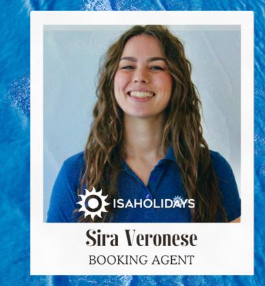 Sira Veronese, booking agent at ISAHolidays, always ready to assist you.