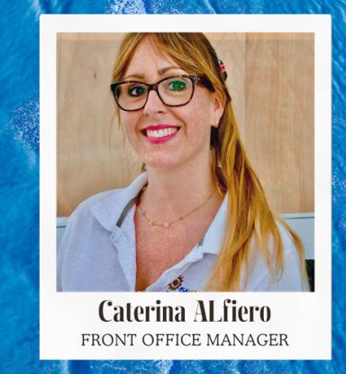 Caterina Alfiero manages the front office with professionalism and a smile.